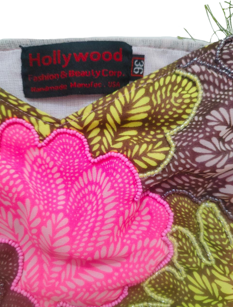 Long Sleeves Floral Maching Beaded Evening Dress