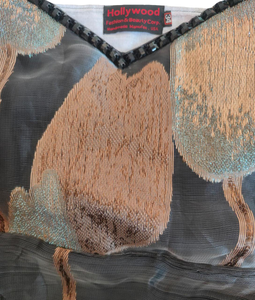 Sleeveless Black Gold  Blue Silver V Neck Silk Elegant