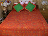 Hand Embroidered Needle Work Designer Special Days Bedspread Coverlet Set. Gift or Save for Family Queen