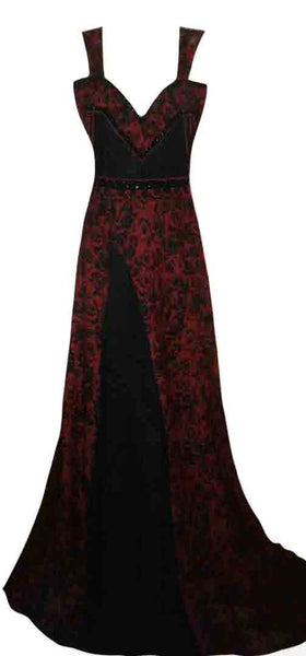 Crystal Beaded Designer Gown. Medium