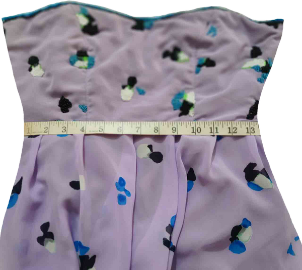 Light Purple Floral Patterns Matching Lace with Designer Beaded Apparel.