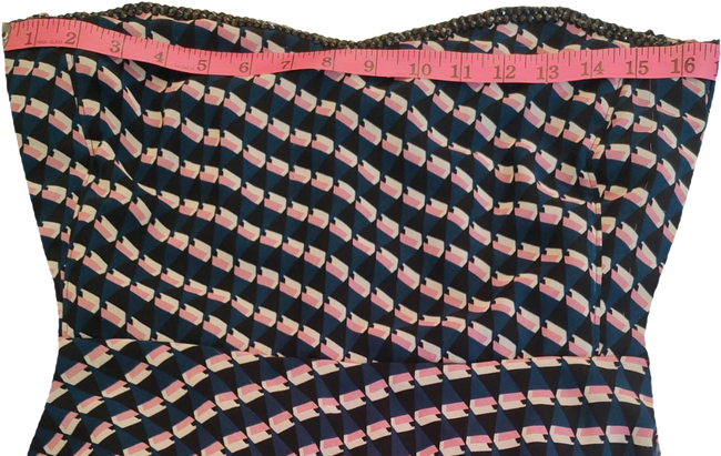 Off-Shoulder Black And Pink Striped  On A White Back Ground