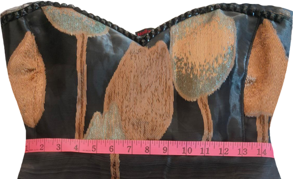 Sleeveless Black Gold  Blue Silver V Neck Silk Elegant