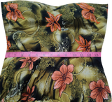 Off Shoulder Floral Abstract Patterns Beaded Evening Embellishment