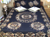 Hand Embroidered / Needle Work Special Days Designer Bedspread Coverlet Set. Save for grandson & daughter.  Queen / King