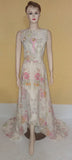 Crystal Beaded Fabulous Chiffon Gown. Medium