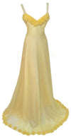 Sleeveless Handcrafted Chiffon Gown. Medium