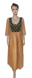 1960s U Neck Silk  Katan Silk Dress. Medium