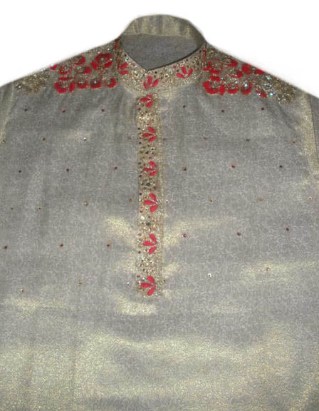 Hand stitched Crystal Beaded Designer Shirt. Large. (Starts from $59 to $389)