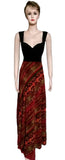 Sleeveless Multicolored Gown. Medium