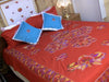 Hand Embroidered Needle Work Bedspread Coverlet Set. Gift Or Save for Family. Queen / King