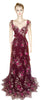 Handcrafted Pearl Beaded Floral Net Katan Gown. Medium