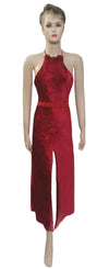 Sleeveless Artful Designer Velvet Dress. Medium