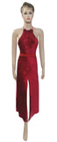 Sleeveless Artful Designer Velvet Dress. Medium