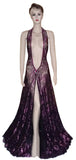 Crystal Beaded Katan Net Gown. Medium