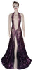 Crystal Beaded Katan Net Gown. Medium