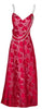 Sleeveless Crystal & Pearl Beaded Designer Red Midi. Medium.