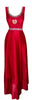 Crystal & Diamond Beaded Valentine Silk Sateen Net Gown Medium