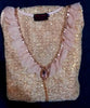 Diamond Beaded Golden Katan Net Dress. Medium