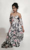 #1 Latest Design Handstitched Back Zip Beaded Silk Floral Printed Dress. Medium 6