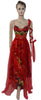 Sleeveless Crystal Beaded Silk Gown. Medium