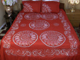 Hand Embroidered Needle Work Special Days Designer Bedspread Coverlet / Quilt Set. Gift or Save for Family. Queen / King