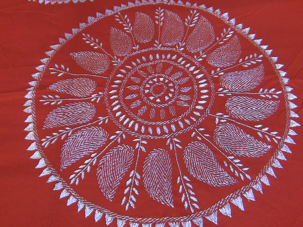 Hand Embroidered Needle Work Special Days Designer Bedspread Coverlet / Quilt Set. Gift or Save for Family. Queen / King