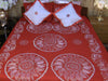 Hand Embroidered Needle Work Special Days Designer Bedspread Coverlet / Quilt Set. Gift or Save for Family. Queen / King