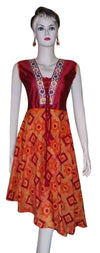 Hand Stitched Needle Work Designer Dress. Small.