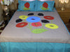 Hand Embroidered Applique Designer Bedspread Coverlet Set (On order)