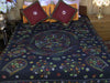 Hand Embroidered Needle Work Special Days Designer Bedspread Coverlet / Quilt Set.  Gift or Save for Family. Queen / King