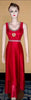 Crystal & Diamond Beaded Valentine Silk Sateen Net Gown Medium