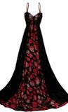 Diamond Beaded Sleeveless Designer Gown. Medium