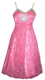 Sleeveless Handmade Crystal Beaded Dress. Small