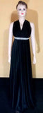 Sleeveless Designer Heavy Silk Gown. Medium.