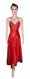 Sleeveless Artful Crystal Beaded Silk Dress. Medium.