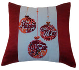 Needle Point New Years Designer Pillow. Medium