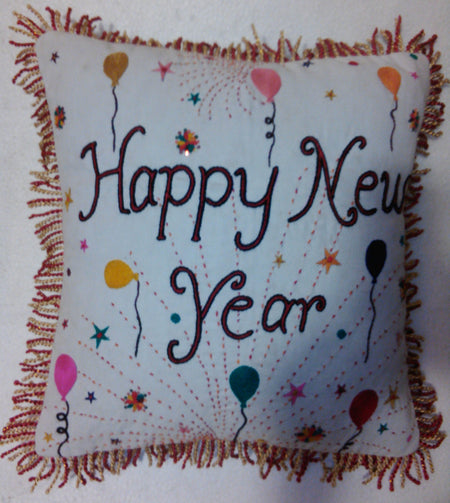 Needle Point Anniversary's Designer Pillow. Medium