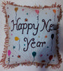 Needle Point New Years Designer Pillow. Medium