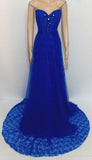 Pearl & Crystal Beaded Designer Heavy Gown. Medium.