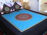 Hand Embroidered Needle Work Designer Bedspread Coverlet Set. King. Gift or Save for Family