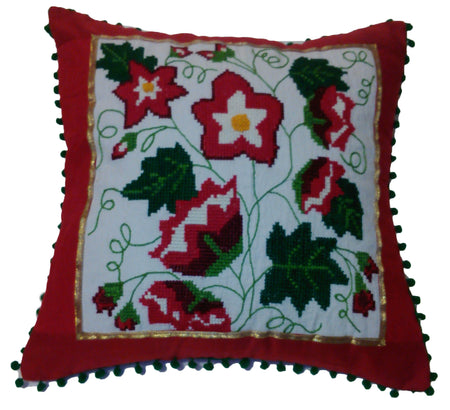 Needle Point Anniversary's Designer Pillow. Medium