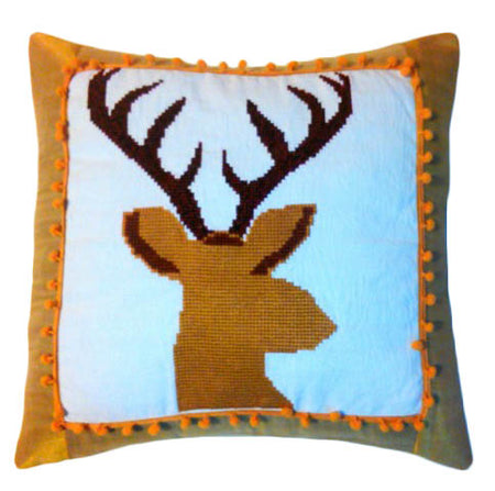 Needle Point Anniversary's Designer Pillow. Medium