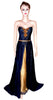 Artistic Beaded Embroidered Sateen Silk Katan Gown. Medium