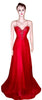 Sleeveless Pearl & Crystal Beaded Sateen Silk Net Gown. Medium