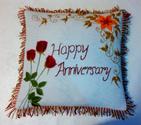 Needle Point Designer Pillow. Medium