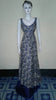 Sleeveless Crystal & Pearl Beaded Silk Net Gown. Medium