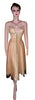 Sleeveless Crystal & Pearl Beaded Sateen Silk Net  Dress. Medium