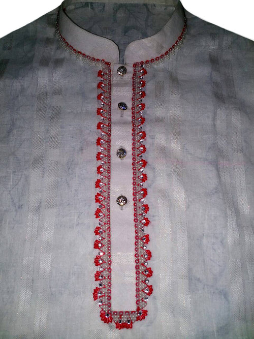 Hand stitched Crystal Beaded Designer Shirt. Large. (Starts from $59 to $389)