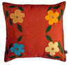 Needle Point Applique Designer Pillow. Medium